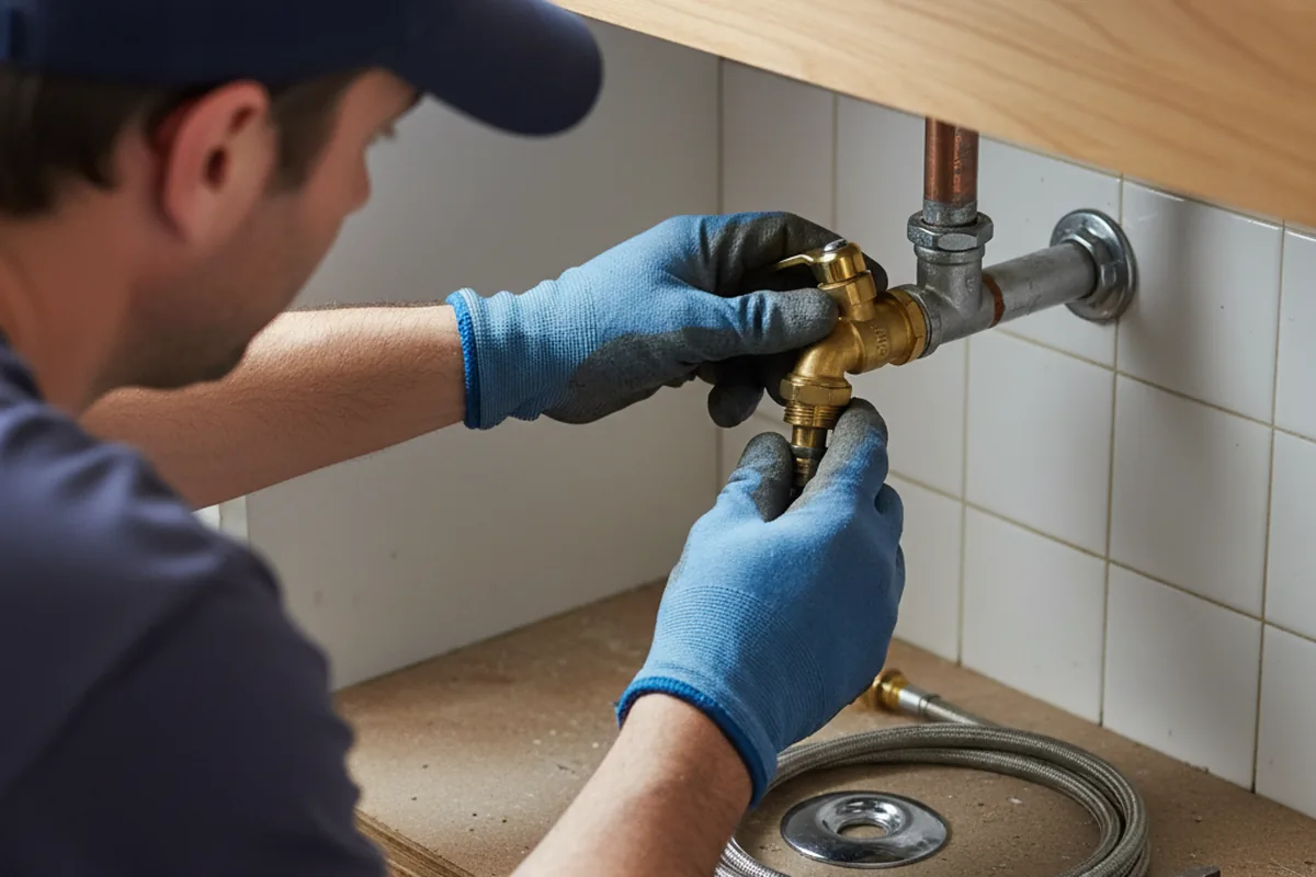 Shutoff valve and fitting work during Repiping in Dearing